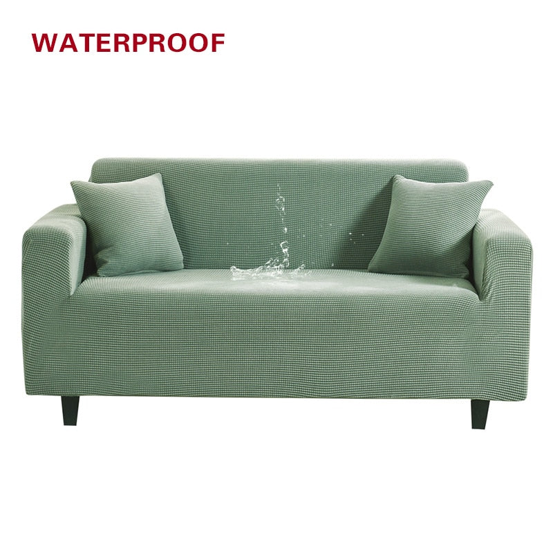 Elastic Sofa Cover Waterproof Sofa Cover Solid Color High Stretch Slipcover All-inclusive Elastic Dustproof Couch Cover Sofa Covers Washable - Image 5