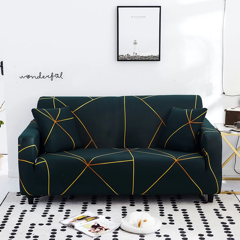 Elastic Sofa Covers All-inclusive Slip-resistant Couch Cover Strech L Shape Corner Sofa Towel Slipcover Elastic Furniture Couch Covers Settee Cover - Image 16