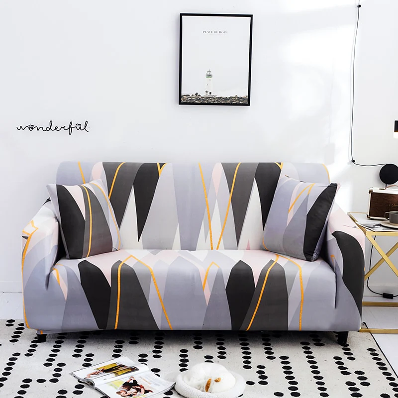 Elastic Sofa Covers All-inclusive Slip-resistant Couch Cover Strech L Shape Corner Sofa Towel Slipcover Elastic Furniture Couch Covers Settee Cover - Image 20