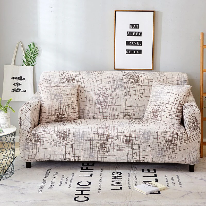Elastic Sofa Covers Stretch Slipcover Sectional Couch Cover L-shape Armchair Cover 1/2/3/4-seater Sofa Covers Stretch Corner Sofa Cover - Image 17