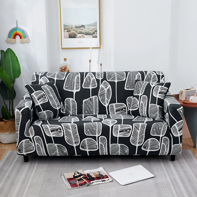 Elastic Sofa Covers Stretch Slipcover Sectional Couch Cover L-shape Armchair Cover 1/2/3/4-seater Sofa Covers Stretch Corner Sofa Cover - Image 6