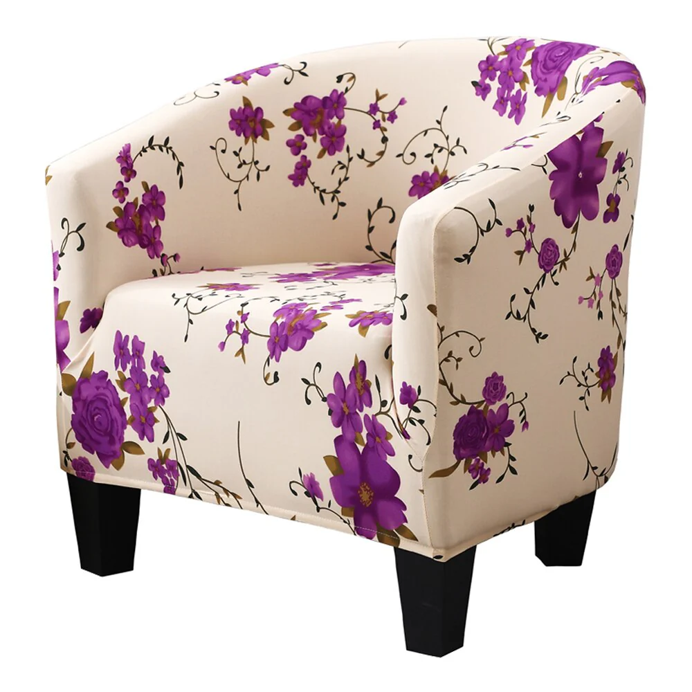 Elastic Tub Chair Cover Bathtub Armchair Sofa Cover Dustproof Protector Washable Furniture Slipcover Quality Hotel Home Polyester Seat Cover - Image 17