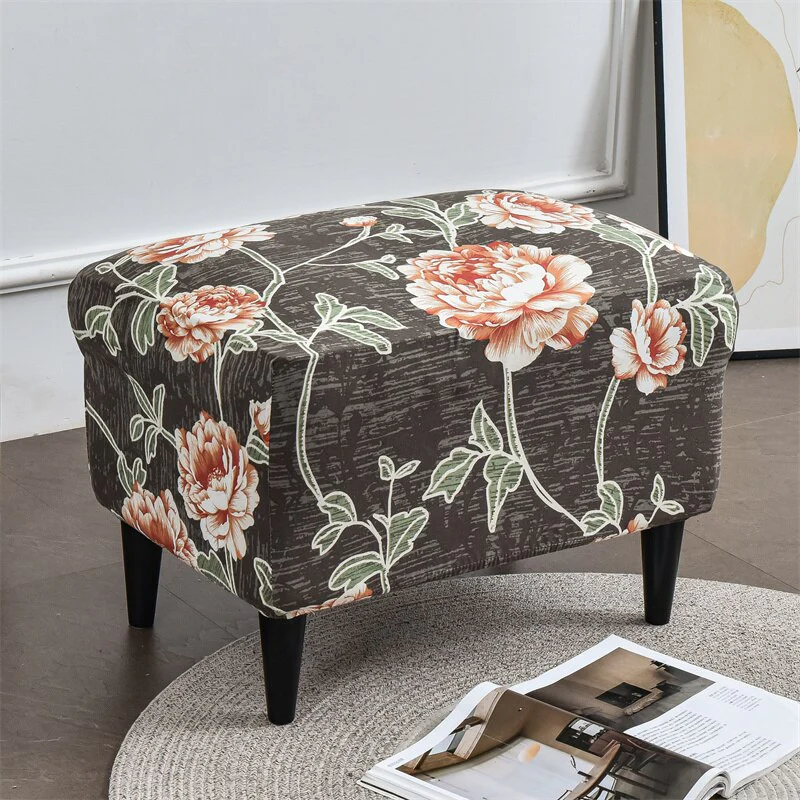 Floral Wing Chair Cover Sloping King Back Armchair Covers Elastic Armchair Slipcover Wingback Sofa Back Chair Cover Slipcovers - Image 25