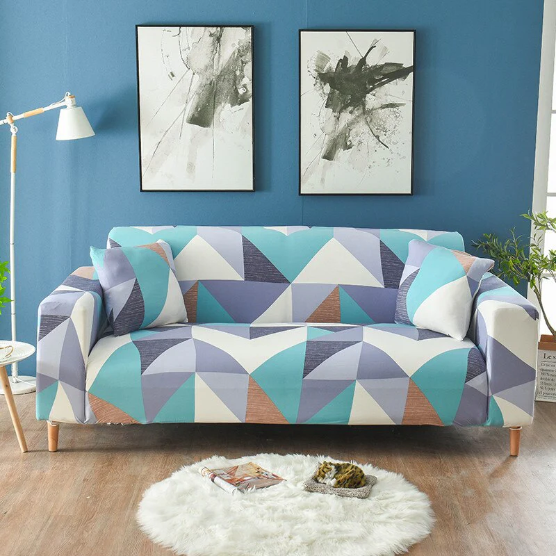 Geometric Elastic Sofa Cover Modern Sectional Corner Sofa Slipcover Corner Couch Cover Chair Protector Christmas Decor 1/2/3/4 Seats - Image 18