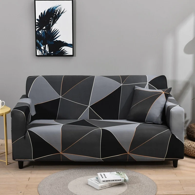 Geometric Elastic Sofa Cover Modern Sectional Corner Sofa Slipcover Corner Couch Cover Chair Protector Christmas Decor 1/2/3/4 Seats - Image 3