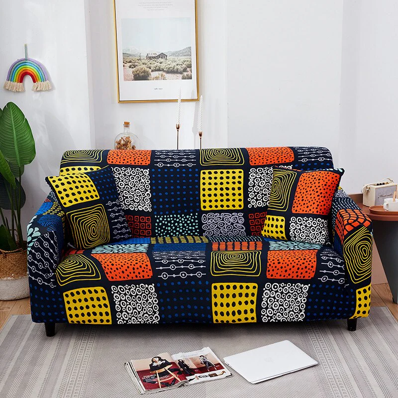 Geometric Elastic Sofa Cover Modern Sectional Corner Sofa Slipcover Corner Couch Cover Chair Protector Christmas Decor 1/2/3/4 Seats - Image 30