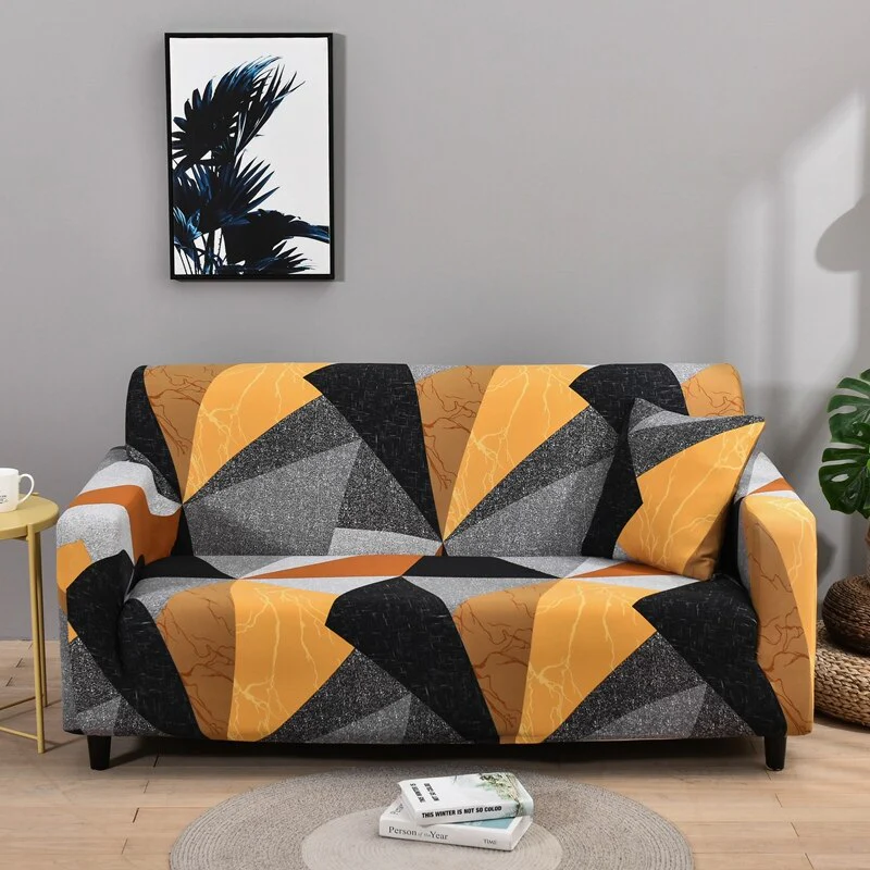 Geometric Elastic Sofa Cover Modern Sectional Corner Sofa Slipcover Corner Couch Cover Chair Protector Christmas Decor 1/2/3/4 Seats - Image 8