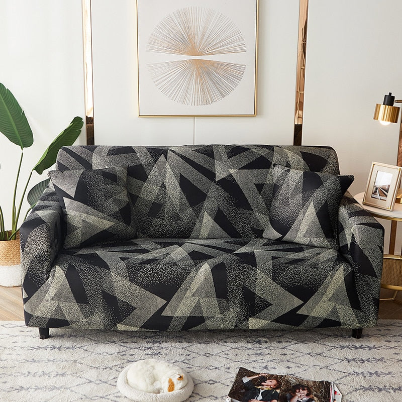 Geometric Elastic Sofa Cover Modern Sectional Corner Sofa Slipcover Corner Couch Cover Chair Protector Christmas Decor 1/2/3/4 Seats - Image 9