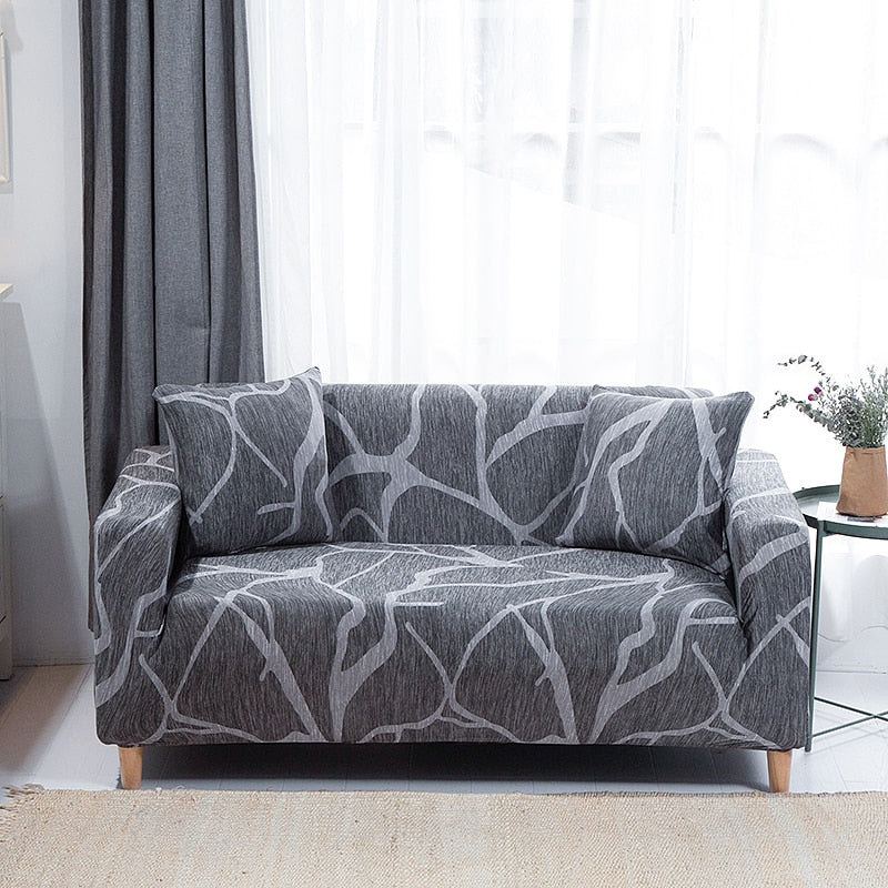 Geometry Plaid Sofa Cover Slipcovers Stretch Printed Flower Elastic Sofa Covers for Living Room Elastic Couch Chair Cover Sofa Towel 1/2/3/4-seater - Image 8