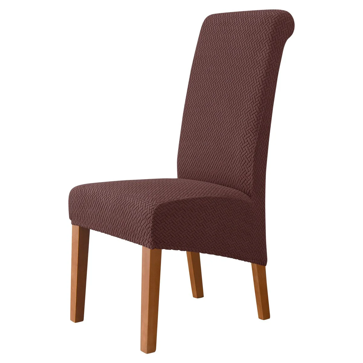 High Back Chair Covers Dining Room Adjustable Spandex Jacquard Chairs Slipcovers Covers Wedding Hotel Kitchen Seat Covers - Image 12