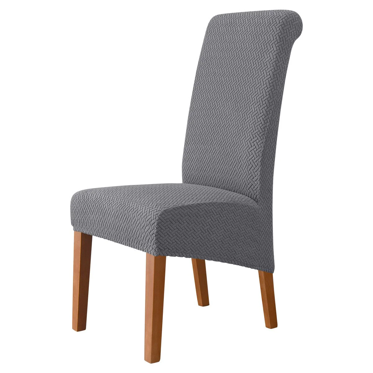 High Back Chair Covers Dining Room Adjustable Spandex Jacquard Chairs Slipcovers Covers Wedding Hotel Kitchen Seat Covers - Image 14