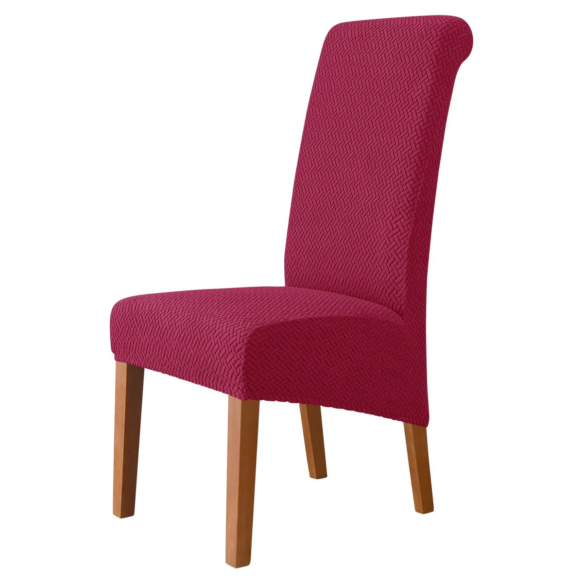 High Back Chair Covers Dining Room Adjustable Spandex Jacquard Chairs Slipcovers Covers Wedding Hotel Kitchen Seat Covers - Image 16