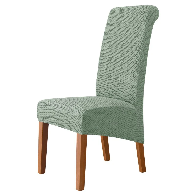 High Back Chair Covers Dining Room Adjustable Spandex Jacquard Chairs Slipcovers Covers Wedding Hotel Kitchen Seat Covers - Image 5