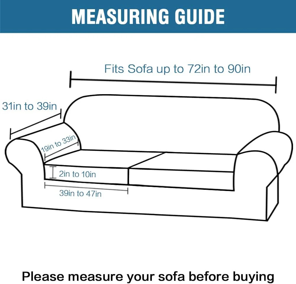High Grade Thick Velvet Sofa Covers Couch Covers for Cushion Couch Sofa High Stretch Sofa Slipcovers Furniture Protector Fit Couch - Image 10