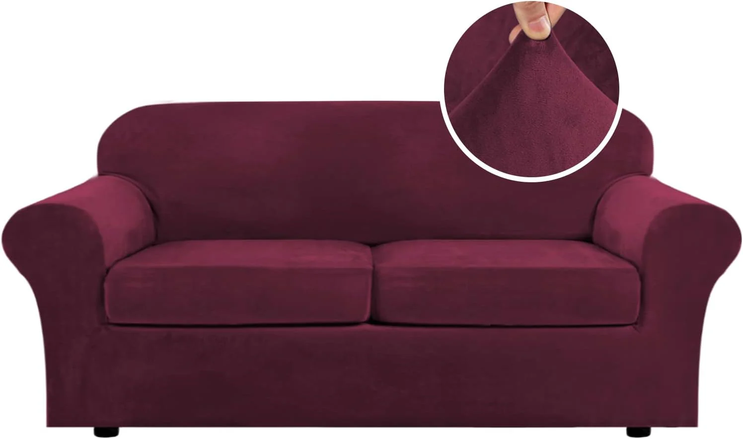 High Grade Thick Velvet Sofa Covers Couch Covers for Cushion Couch Sofa High Stretch Sofa Slipcovers Furniture Protector Fit Couch - Image 15