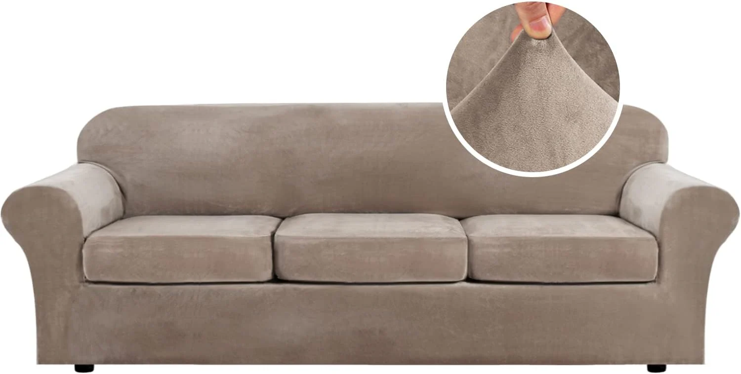 High Grade Thick Velvet Sofa Covers Couch Covers for Cushion Couch Sofa High Stretch Sofa Slipcovers Furniture Protector Fit Couch - Image 20