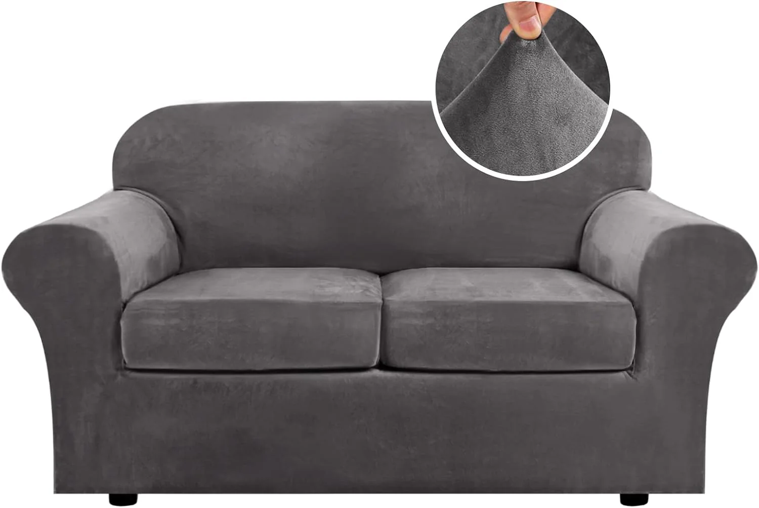 High Grade Thick Velvet Sofa Covers Couch Covers for Cushion Couch Sofa High Stretch Sofa Slipcovers Furniture Protector Fit Couch - Image 21