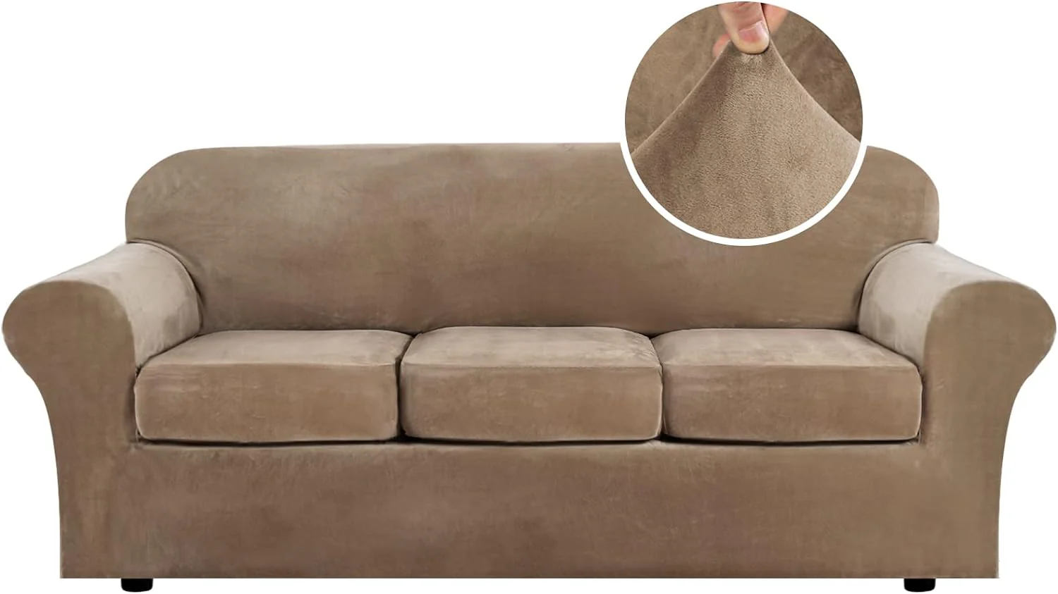 High Grade Thick Velvet Sofa Covers Couch Covers for Cushion Couch Sofa High Stretch Sofa Slipcovers Furniture Protector Fit Couch - Image 24