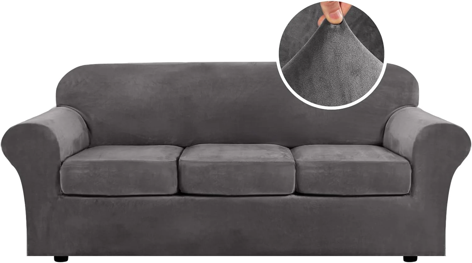 High Grade Thick Velvet Sofa Covers Couch Covers for Cushion Couch Sofa High Stretch Sofa Slipcovers Furniture Protector Fit Couch - Image 26