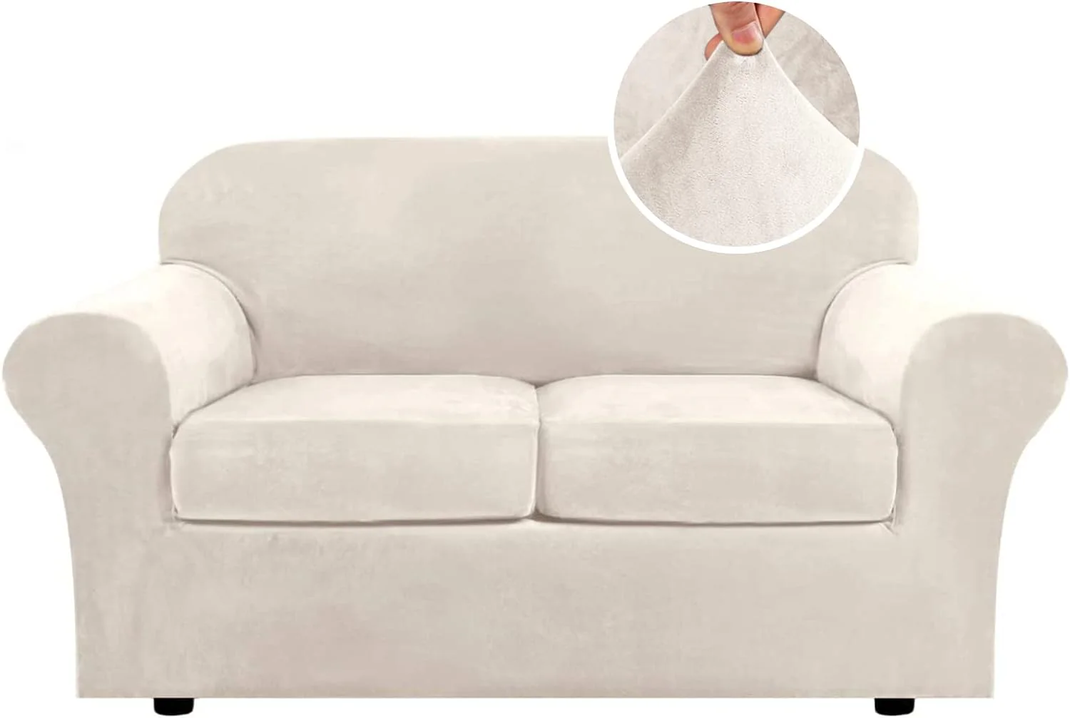 High Grade Thick Velvet Sofa Covers Couch Covers for Cushion Couch Sofa High Stretch Sofa Slipcovers Furniture Protector Fit Couch - Image 33