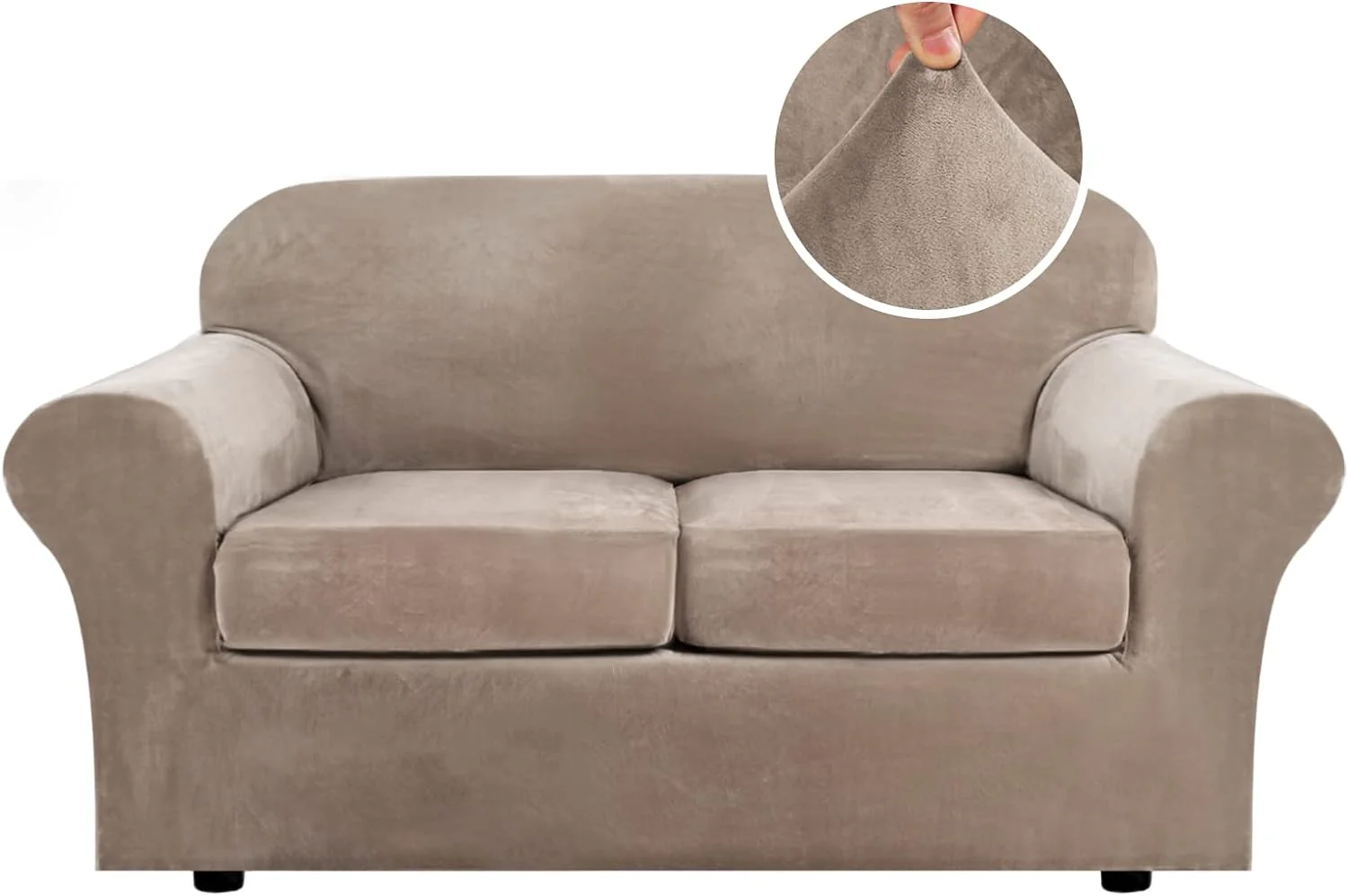 High Grade Thick Velvet Sofa Covers Couch Covers for Cushion Couch Sofa High Stretch Sofa Slipcovers Furniture Protector Fit Couch - Image 44