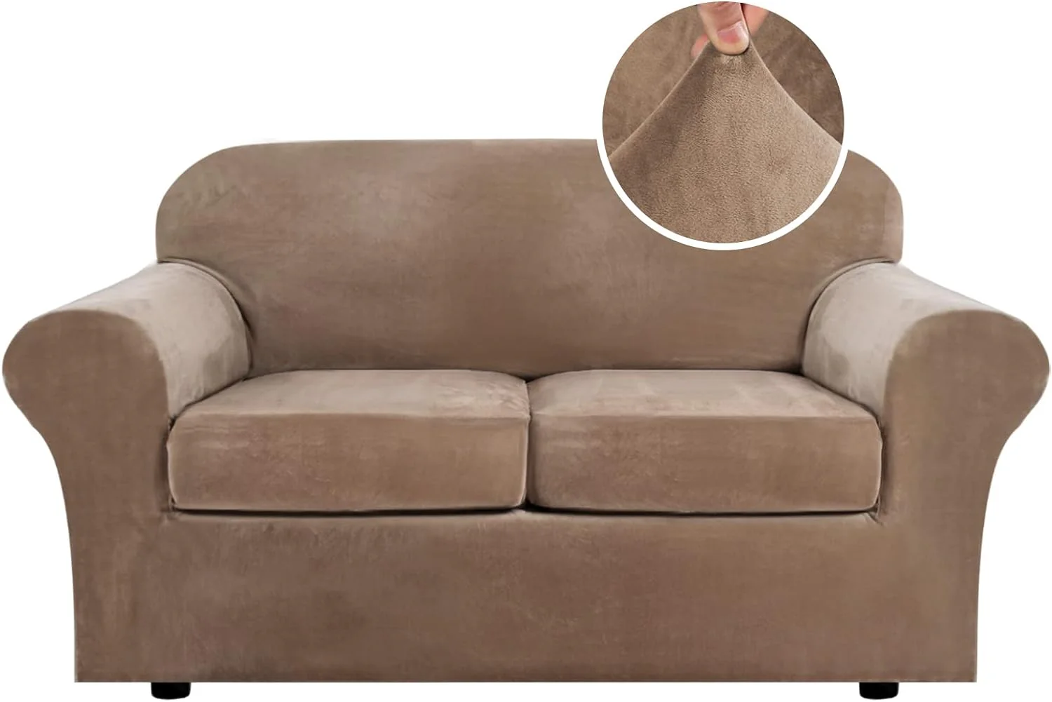 High Grade Thick Velvet Sofa Covers Couch Covers for Cushion Couch Sofa High Stretch Sofa Slipcovers Furniture Protector Fit Couch - Image 53