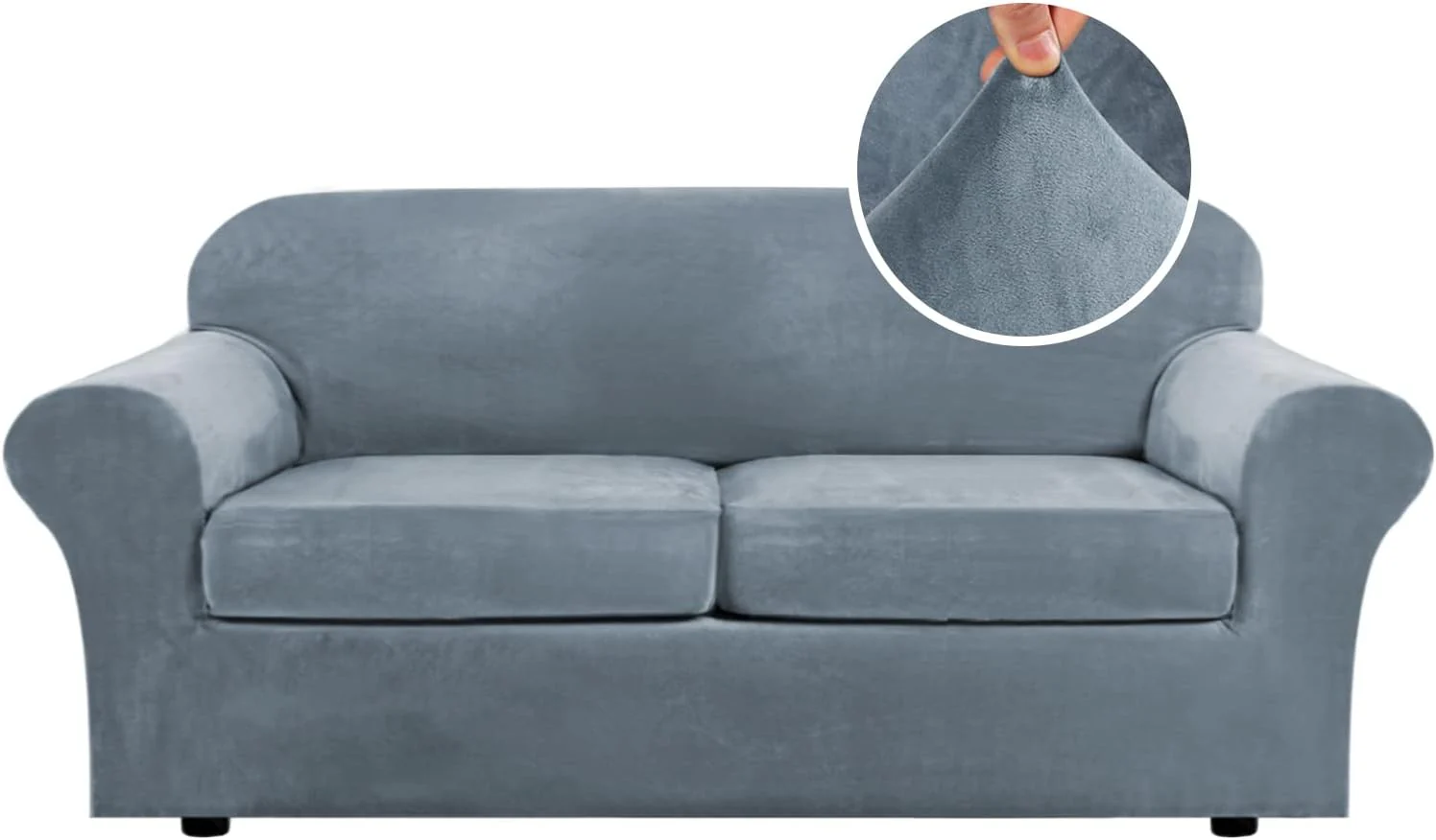 High Grade Thick Velvet Sofa Covers Couch Covers for Cushion Couch Sofa High Stretch Sofa Slipcovers Furniture Protector Fit Couch - Image 59