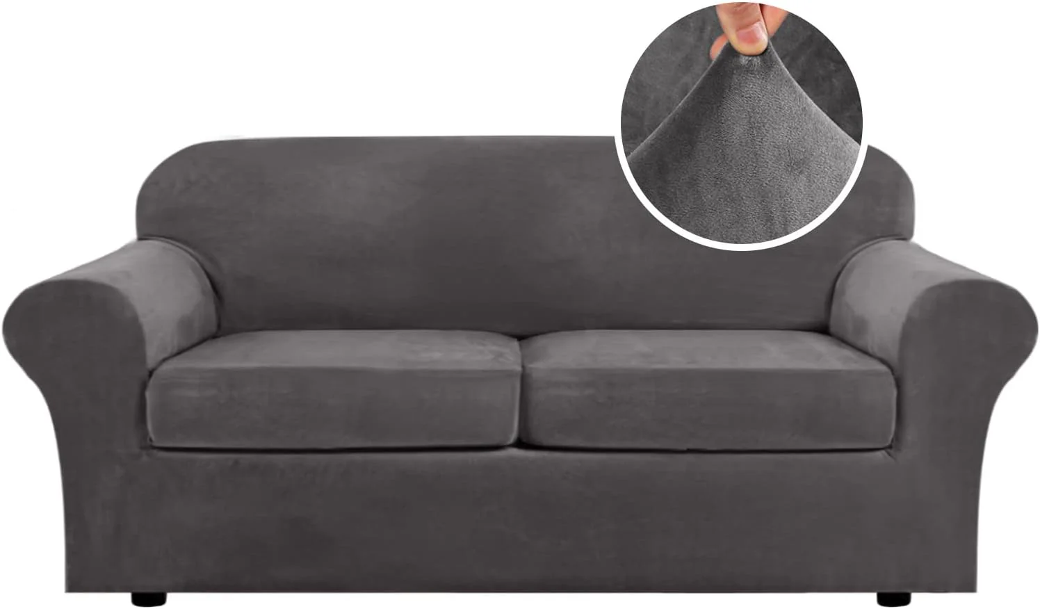 High Grade Thick Velvet Sofa Covers Couch Covers for Cushion Couch Sofa High Stretch Sofa Slipcovers Furniture Protector Fit Couch - Image 61