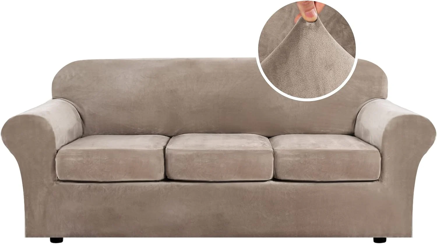 High Grade Thick Velvet Sofa Covers Couch Covers for Cushion Couch Sofa High Stretch Sofa Slipcovers Furniture Protector Fit Couch - Image 62