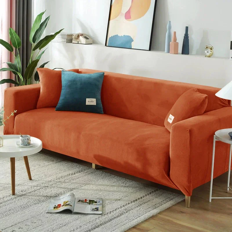 High Quality Velvet Sofa Covers Living Room Sofa Cover Home Furniture Protector Case Adjustable Sofa Slipcover For 1/2/3/4 Seat - Image 27