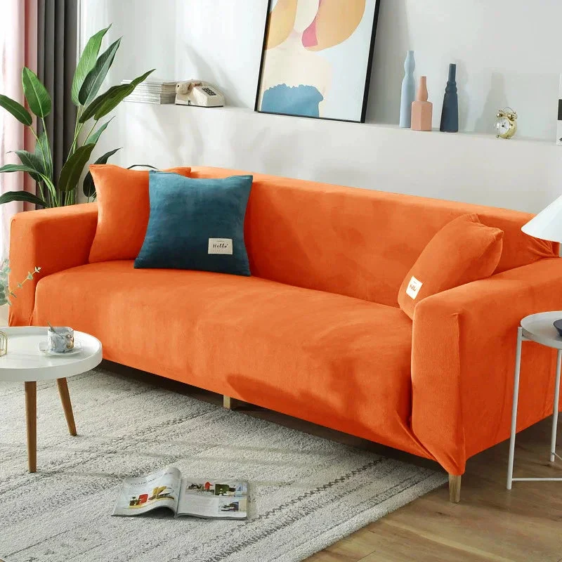 High Quality Velvet Sofa Covers Living Room Sofa Cover Home Furniture Protector Case Adjustable Sofa Slipcover For 1/2/3/4 Seat - Image 28