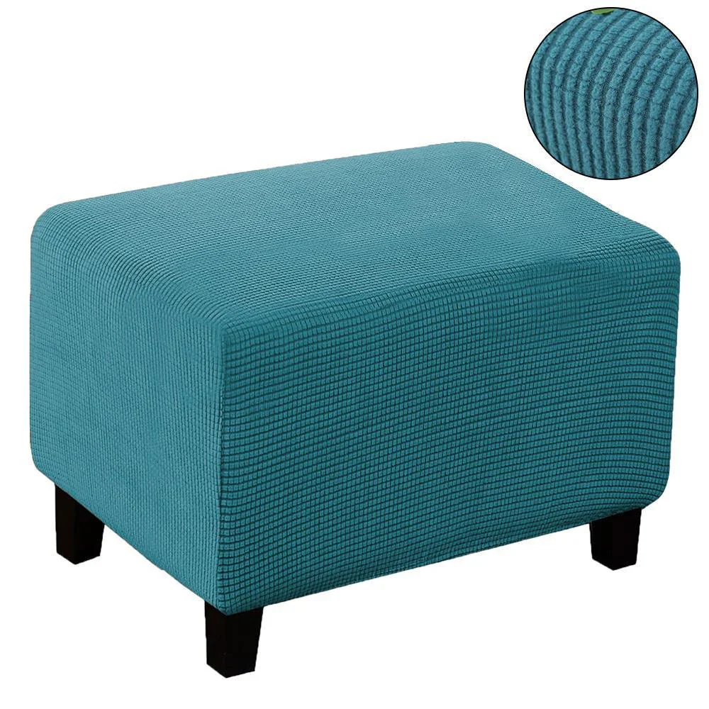 Home Decorative Sofa Footstool Covers Elastic Fully Wrapped Rectangular Stool Covers Thicken Sofa Footrest Dust-proof Cover - Image 10