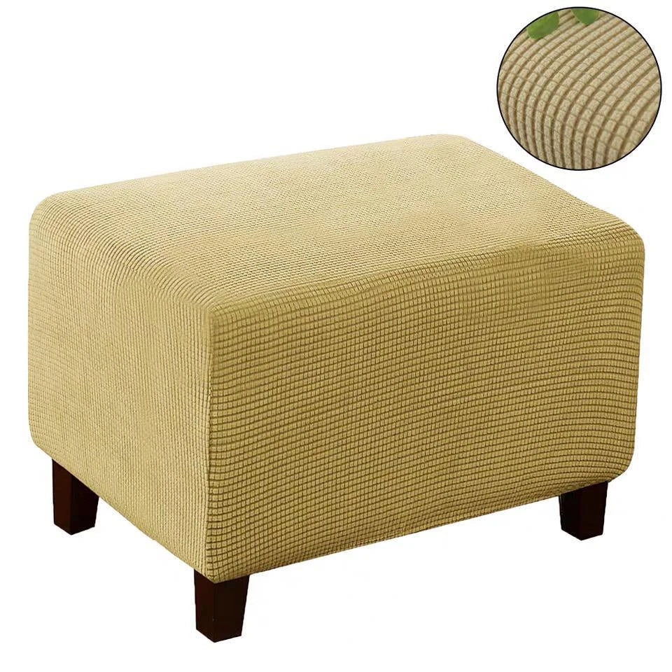 Home Decorative Sofa Footstool Covers Elastic Fully Wrapped Rectangular Stool Covers Thicken Sofa Footrest Dust-proof Cover - Image 11