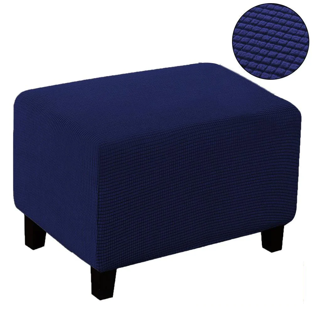 Home Decorative Sofa Footstool Covers Elastic Fully Wrapped Rectangular Stool Covers Thicken Sofa Footrest Dust-proof Cover - Image 17