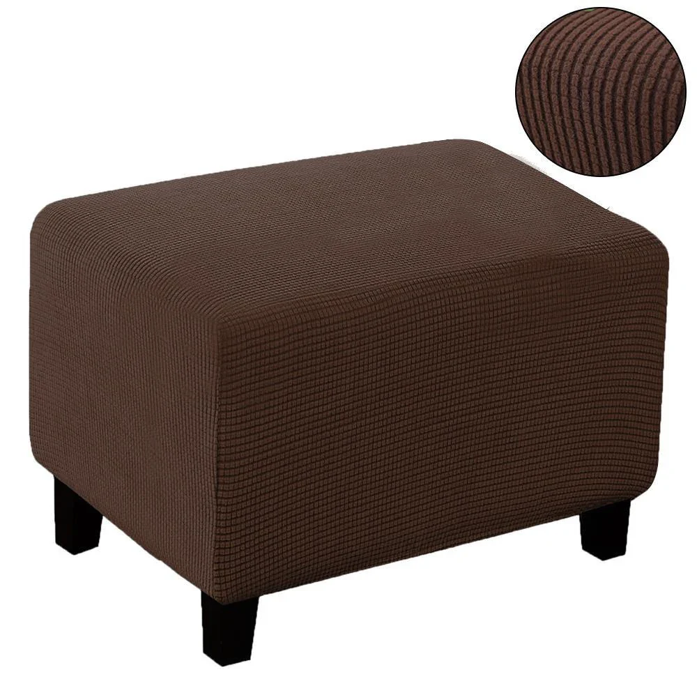 Home Decorative Sofa Footstool Covers Elastic Fully Wrapped Rectangular Stool Covers Thicken Sofa Footrest Dust-proof Cover - Image 8