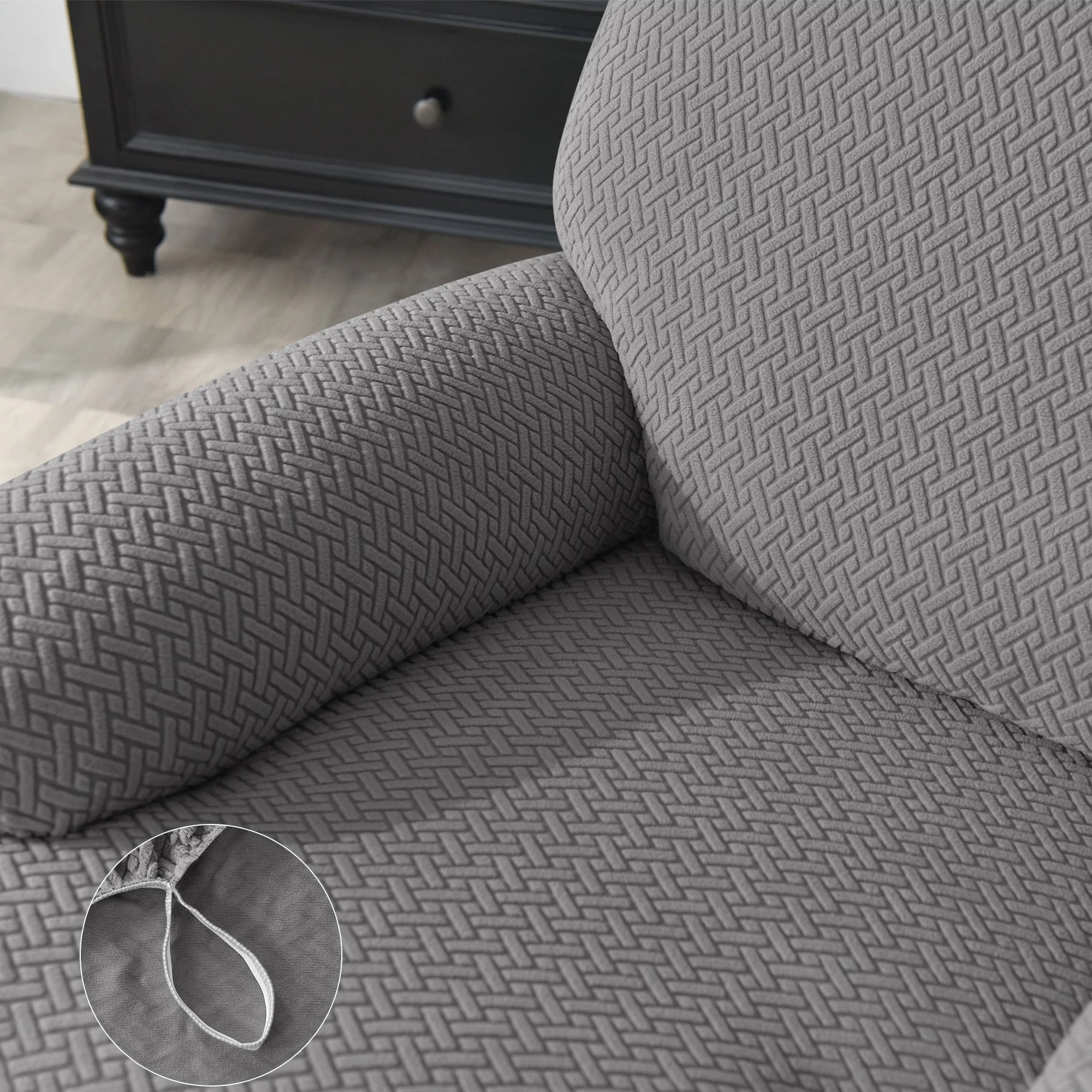 Jacquard Recliner Sofa Covers Elastic Sofa Protector Couch Cover Stretch Recliner Slipcovers - Image 4