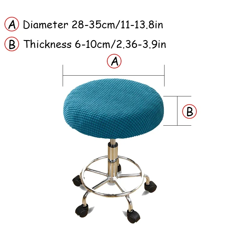 Jacquard Stretch Ottoman Stool Cover Elastic Square Footstool Covers All-inclusive Durable Footrest Slipcovers - Image 17