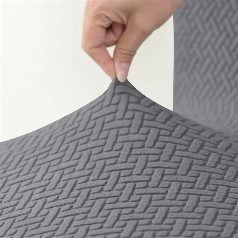 Jacquard Stretch Ottoman Stool Cover Elastic Square Footstool Covers All-inclusive Durable Footrest Slipcovers - Image 6