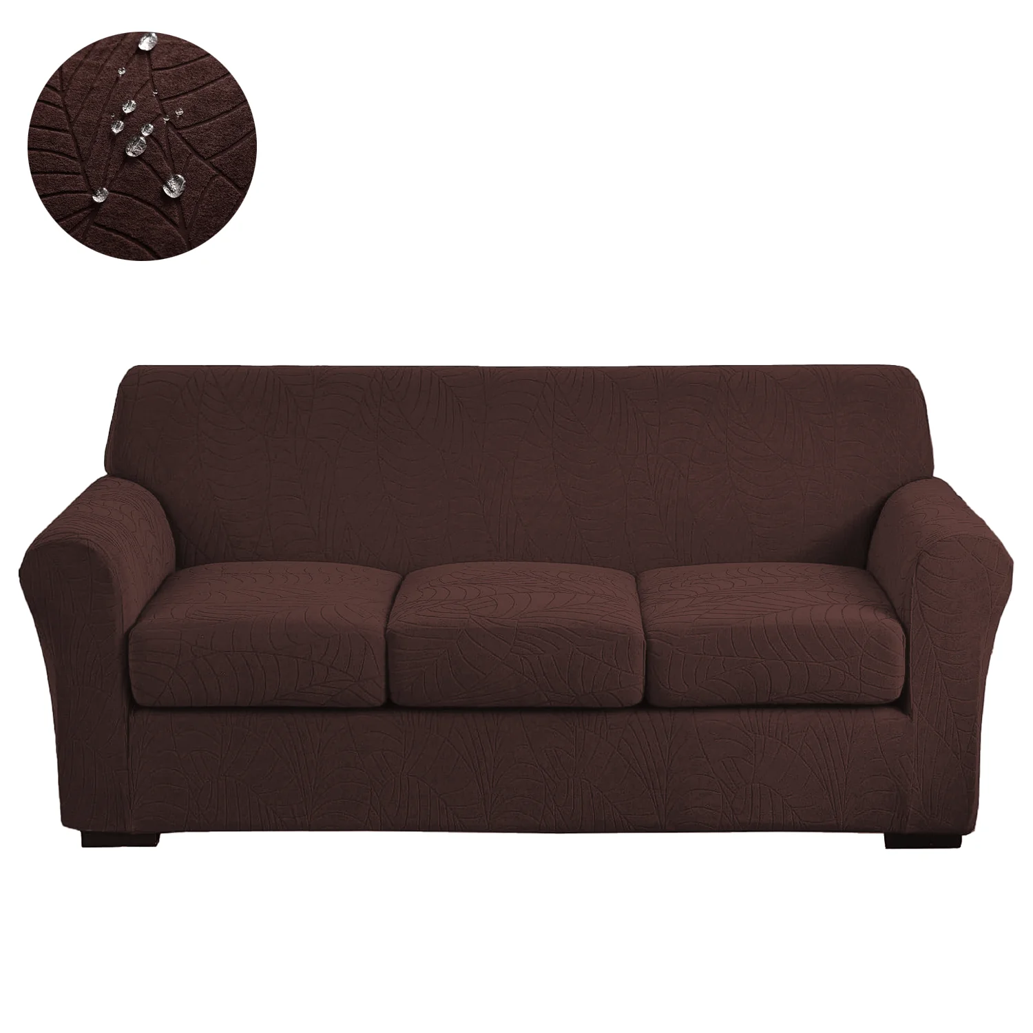 Jacquard Water-Resistant Sofa Slipcover Set 2/3/4 Piece Stretch Couch Covers Furniture Protectors Couch Cover With Cushion Covers - Image 10