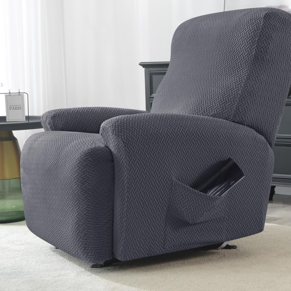 Knitted Recliner Sofa Cover Stretch Sofas Protector For Living Room Lazy Boy Relax Armchair Covers 1/2/3/4 Seater For Home Decor - Image 5