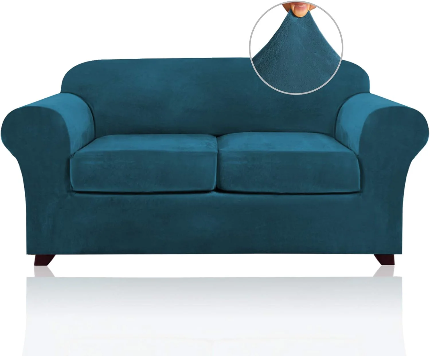 Luxury Real Velvet Stretch Sofa Covers Stretch Velvet Couch Covers for Cushion Sofa Slipcovers Soft Sofa Slip Covers Furniture Covers Cushion Covers Machine Washable - Image 26
