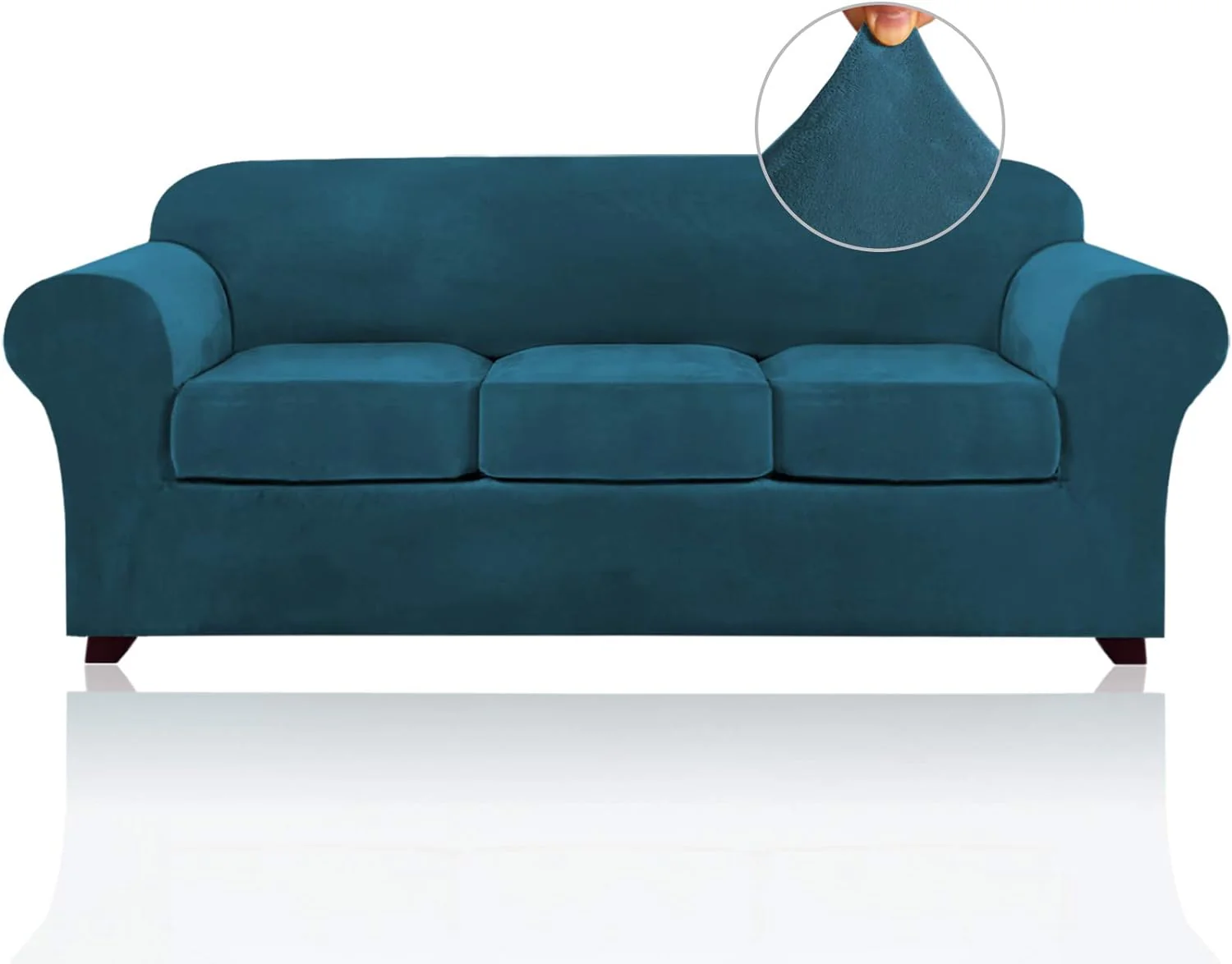 Luxury Real Velvet Stretch Sofa Covers Stretch Velvet Couch Covers for Cushion Sofa Slipcovers Soft Sofa Slip Covers Furniture Covers Cushion Covers Machine Washable - Image 48