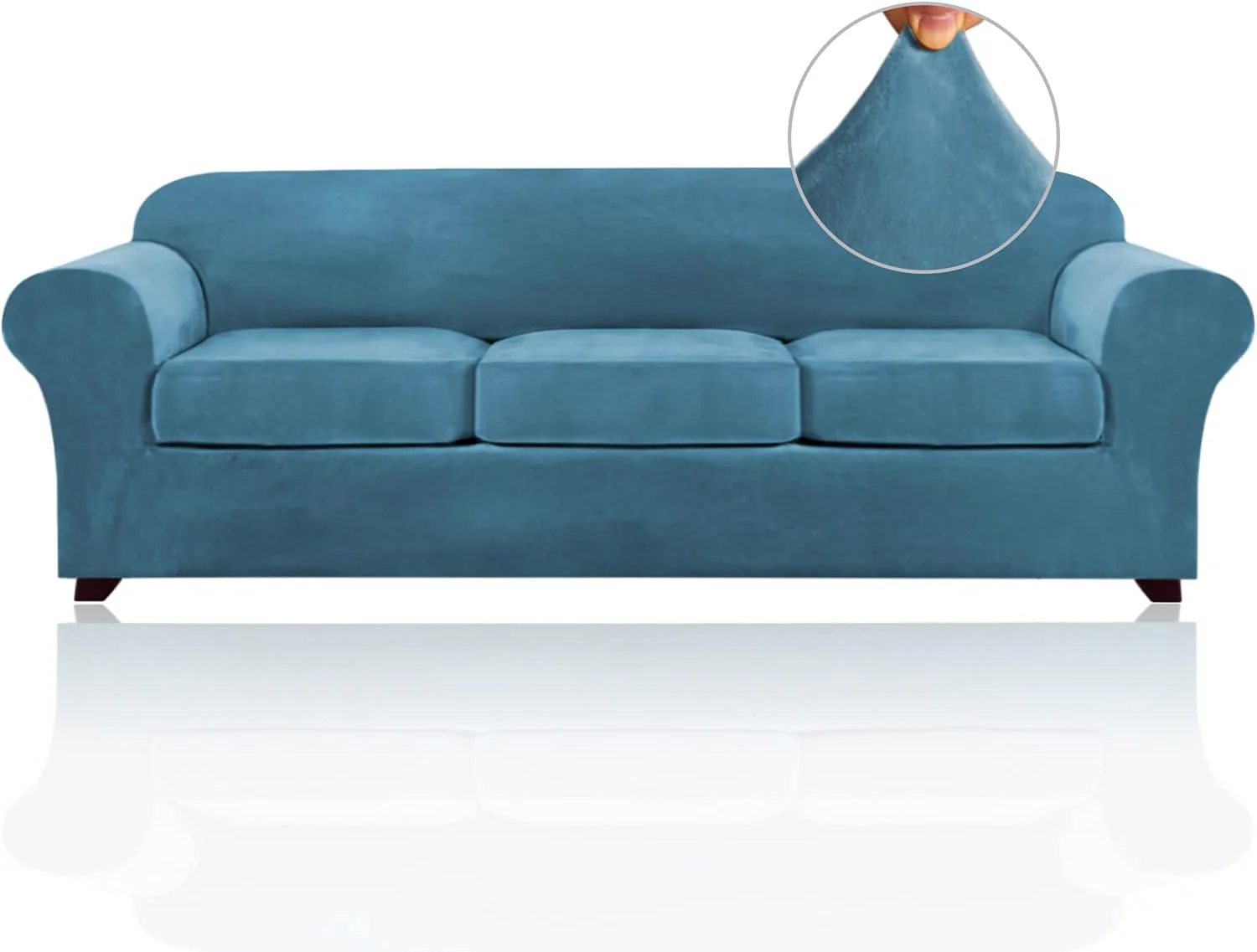 Luxury Real Velvet Stretch Sofa Covers Stretch Velvet Couch Covers for Cushion Sofa Slipcovers Soft Sofa Slip Covers Furniture Covers Cushion Covers Machine Washable - Image 67