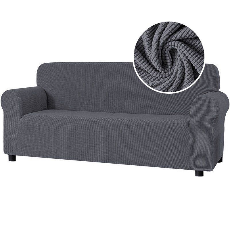 New 2025 Sofa Cover Solid Color Jacquard Fabric Couch Cover Stretch Slipcovers Big Elastic Stretch 1/2/3/4 Sofa Protector Covers - Image 13