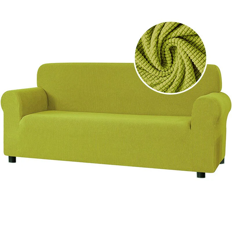 New 2025 Sofa Cover Solid Color Jacquard Fabric Couch Cover Stretch Slipcovers Big Elastic Stretch 1/2/3/4 Sofa Protector Covers - Image 14