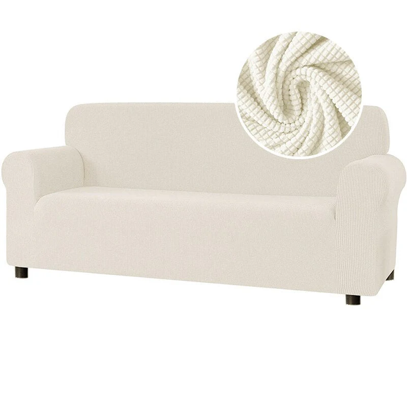 New 2025 Sofa Cover Solid Color Jacquard Fabric Couch Cover Stretch Slipcovers Big Elastic Stretch 1/2/3/4 Sofa Protector Covers - Image 15