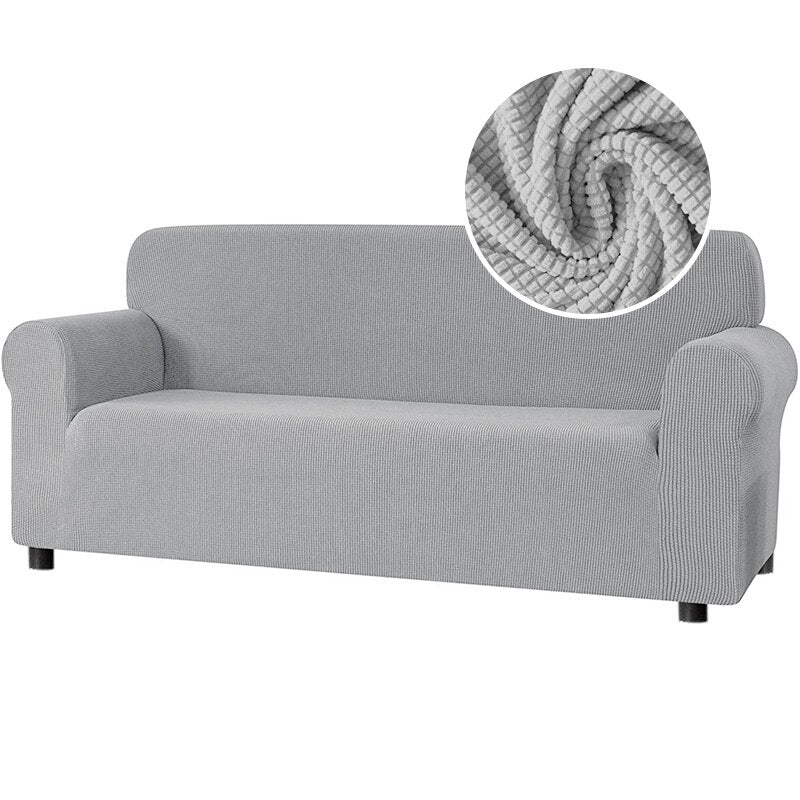 New 2025 Sofa Cover Solid Color Jacquard Fabric Couch Cover Stretch Slipcovers Big Elastic Stretch 1/2/3/4 Sofa Protector Covers - Image 16