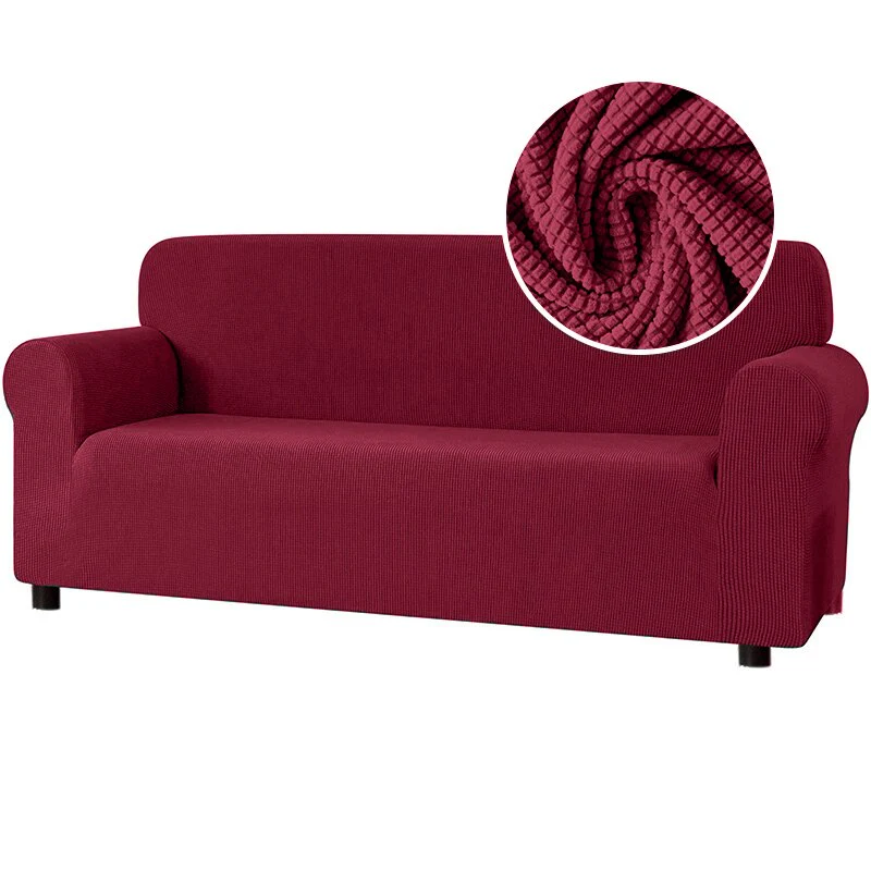 New 2025 Sofa Cover Solid Color Jacquard Fabric Couch Cover Stretch Slipcovers Big Elastic Stretch 1/2/3/4 Sofa Protector Covers - Image 19
