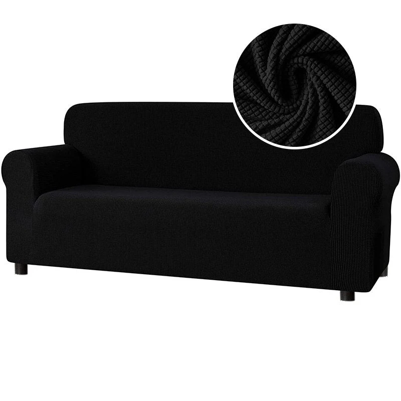 New 2025 Sofa Cover Solid Color Jacquard Fabric Couch Cover Stretch Slipcovers Big Elastic Stretch 1/2/3/4 Sofa Protector Covers - Image 7