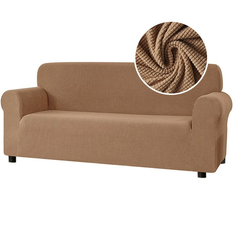 New 2025 Sofa Cover Solid Color Jacquard Fabric Couch Cover Stretch Slipcovers Big Elastic Stretch 1/2/3/4 Sofa Protector Covers - Image 8